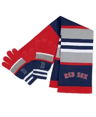 ウェア バイ エリン アンドルーズ レディース アクセサリー マフラー・ストール・スカーフ WEAR by Erin Andrews Womens Boston Red Sox Stripe Glove and Scarf Set Multi マルチカラー