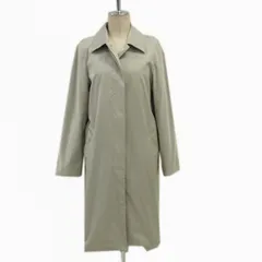◇MaxMara 春物 ステンカラーロングコート スプリングコート 撥水加工 ライトグレー マックスマーラ  レディースのサムネイル