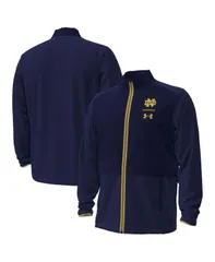 アンダーアーマー メンズ アウター ジャケット・ブルゾン ジャケット Under Armour Mens Navy Notre Dame Fighting Irish 2023 Aer Lingus College Football Classic FullZ