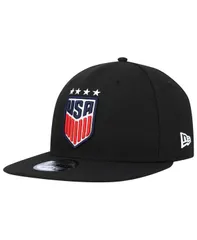 ニューエラ メンズ アクセサリー 帽子 New Era Mens Black USWNT Team Basic 9FIFTY Snapback Hat Black ブラック