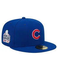 ニューエラ メンズ アクセサリー 帽子 New Era Mens Royal Chicago Cubs 2016 World Series Team Color 59FIFTY Fitted Hat Royal