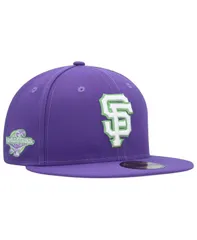 ニューエラ メンズ アクセサリー 帽子 New Era Mens Purple San Francisco Giants Lime Side Patch 59FIFTY Fitted Hat Purple パープル