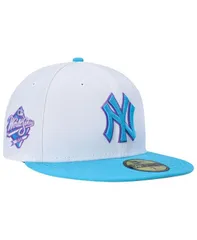 ニューエラ メンズ アクセサリー 帽子 New Era Mens White New York Yankees 1999 World Series Vice 59FIFTY Fitted Hat White ホワイト