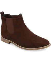 バンス メンズ シューズ ブーツ・レインブーツ チェルシーブーツ チェルシー ブーツ Vance Co Mens Marshall Tru Comfort Foam PullOn Round Toe Chelsea Boots Brown ブラウン