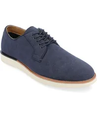 バンス メンズ シューズ オックスフォード ダービー Vance Co Mens Ingram Plain Toe Derby Shoes Navy ネイビー