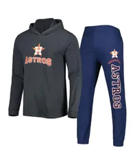 コンセプツ スポーツ メンズ アウター パーカー・スウェット ジョガーパンツ パーカー Concepts Sport Mens Heather Navy and Heather Charcoal Houston Astros Meter Hoodie and