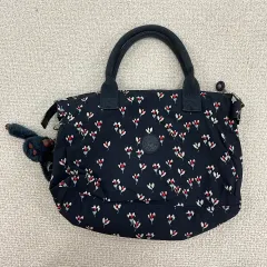 実寸確認 Kipling フラワー トートバッグ ショルダーバッグ 0123M