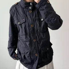 M トミーヒルフィガー ネイビー フィールド マウンテンパーカー ジャケット