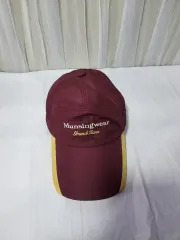 マンシングウェア グランドスラム 帽子 バーガンディ/イェロー