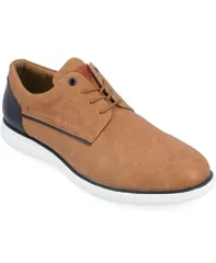 バンス メンズ シューズ オックスフォード ダービー レース Vance Co Mens Kirkwell Tru Comfort Foam LaceUp Casual Derby Tan タン