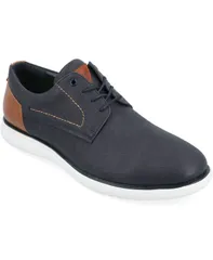 バンス メンズ シューズ オックスフォード ダービー レース Vance Co Mens Kirkwell Tru Comfort Foam LaceUp Casual Derby Navy ネイビー