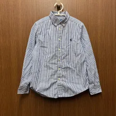 ラルフローレン ポロ ストライプ シャツ BOYS M