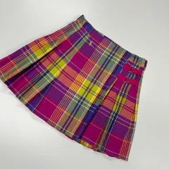 130 ラルフローレン ポロキッズ レディース チェック スカート