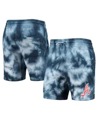 ニューエラ メンズ ボトムス ハーフパンツ・ショーツ ショートパンツ New Era Mens Navy Atlanta Braves Team Dye Shorts Navy ネイビーのサムネイル