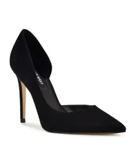 ナインウェスト レディース シューズ パンプス スエード Nine West Womens Folowe Suede dOrsay Stiletto Pumps Black Suede ブラック