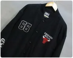 NBA Chicago Bulls（シカゴ・ブルズ）裏キルティング ウール スタジャン ジャケット (ユニセックス XL/105)