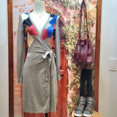 ダイアン・フォン・ファステンバーグ(Diane von Fürstenberg) ニット ラップ ONE PIECE