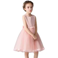 【数量限定】[Ｋａｙｉｙａｓｕ] ドレス 子供 女の子 発表会 卒業式 ピアノ フォーマル キッズ ワンピース ガールズ パーティー 結婚式 入園式 丸ネック 蝶結び 真珠 3-13歳