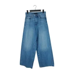 UNIQLO ハイウエスト ワイド インディゴ デニム パンツ
