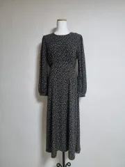 L203 小花柄 ロング ONE PIECE