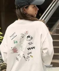 【送料無料】tシャツ 「PEANUTS / SNOOPY」別注 ピーナッツ スヌーピー ヴィンテージプリント オーバーサイズロンT レディース メンズ