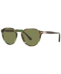 ペルソル メンズ アクセサリー サングラス・アイウェア Persol Unisex Sunglasses PO3286S 51 Striped Green グリーンのサムネイル