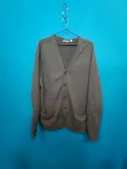 UNIQLO メンズ ウール Vネック カーディガン