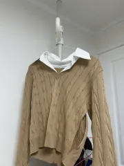 ニット レイヤード トップス