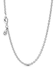 パンドラ レディース アクセサリー ネックレス・チョーカー・ペンダントトップ レース Pandora Momentsterling Silver Cable Chainecklace Moment C