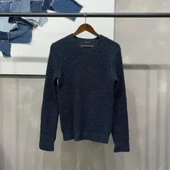 (95) セオリー カジュアル クラシック ネイビー ウール ニット