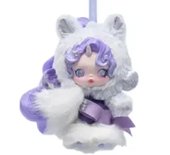 ボックス未開封 POP MART MY LITTLE PONY Skull Panda - レリティ ライトパープル キーホルダー レリティ