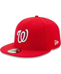 뉴 엘라 남성 액세서리 모자 캡 New Era Mens Washington Nationals Game Authentic Collection OnField 59FIFTY