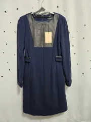 ジルスチュアート ネイビー バイカラー ONE PIECE 85 新品