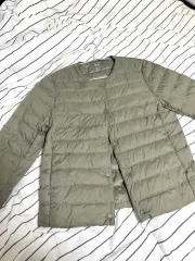 ユニクロ パフテック コンパクトジャケット 軽量ダウン オリーブ S