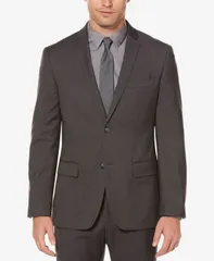ペリーエリス メンズ アウター ジャケット・ブルゾン ジャケット Perry Ellis Mens SlimFit Suit Jacket Charcoal チャコールのサムネイル