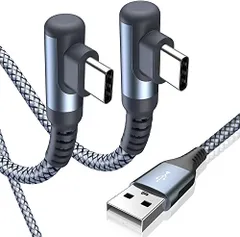 USB Type C ケーブル L字【2本セット 2m】Sweguard USB-C to USB-A ケーブル【PD& QC3.0対応 3.1A急速充電】タイプc 充電 iPhone 17 16 15 Pro Max,アイホン15 16 1 89ea8e0b