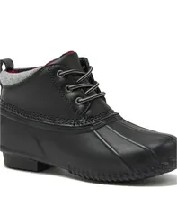 ランズエンド レディース シューズ ブーツ・レインブーツ アンクル Lands End Womens Waterproof Ankle Duck Boots Black ブラックのサムネイル
