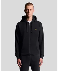 ライルアンドスコット メンズ アウター パーカー・スウェット フルジップ Lyle Scott Mens Zip Throughoodie Jet black ブラック