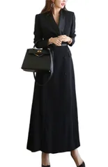 【即日発送】ママ 入学式 通勤 七五三 入園式 卒園式 オフィス 卒業式 フォーマル ロング丈 長袖 ベルト付き トレンチコート プリングコート 結婚式 オフィススーツ スーツ レディース ドレス スカートスーツ ワンピース