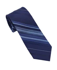 ダナ キャラン ニューヨーク メンズ アクセサリー ネクタイ DKNY Men slim Contemporary Stripe Neck Tie Navy Black ブラックのサムネイル