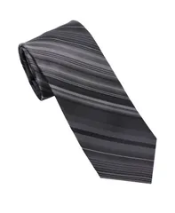 ダナ キャラン ニューヨーク メンズ アクセサリー ネクタイ DKNY Men slim Contemporary Stripe Neck Tie Black Wide Stripe ブラックのサムネイル