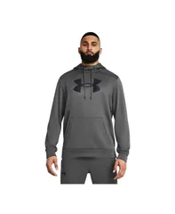 アンダーアーマー メンズ アウター パーカー・スウェット シャツ ロゴ Under Armour Mens Big Logo Hooded Sweatshirt Dark Gray グレー