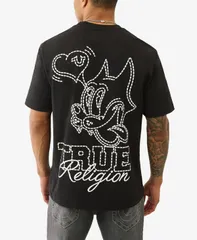 トゥルーレリジョン メンズ トップス Tシャツ クルーネック 半袖 True Religion MenshortSleeve Crewneck TShirt Jet Black ブラック