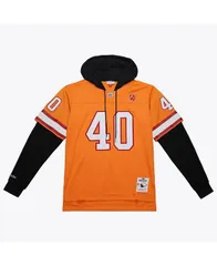 ミッチェルネス メンズ アウター パーカー・スウェット ジャージー パーカー Mitchell Ness Mens Mike Alstott Orange Tampa Bay Buccaneers Pのサムネイル