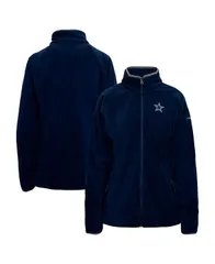 コロンビア レディース アウター ジャケット・ブルゾン フリース ジャケット Columbia Womens Navy Dallas Cowboys Give and Go III Fleece Raglan FullZip Jacket Navy ネイビー