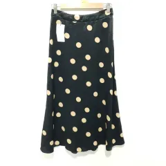 マンゴ ドット サテン スカート XS_S1178