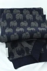 シーバイクロエ マフラー 羊柄 ふわふわ 冬-284D