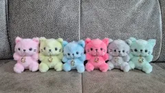 パステルカラー星座猫ぬいぐるみキーホルダー 6種セット
