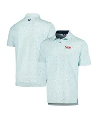 フットジョイ メンズ トップス ポロシャツイード FootJoy Mens Aqua TOUR Championship Tweed Texture Stretch Pique ProDry Poloのサムネイル