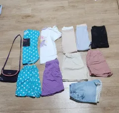 130-140 女子児童セット2+ハーフパンツ3+レギンス3+バッグ1